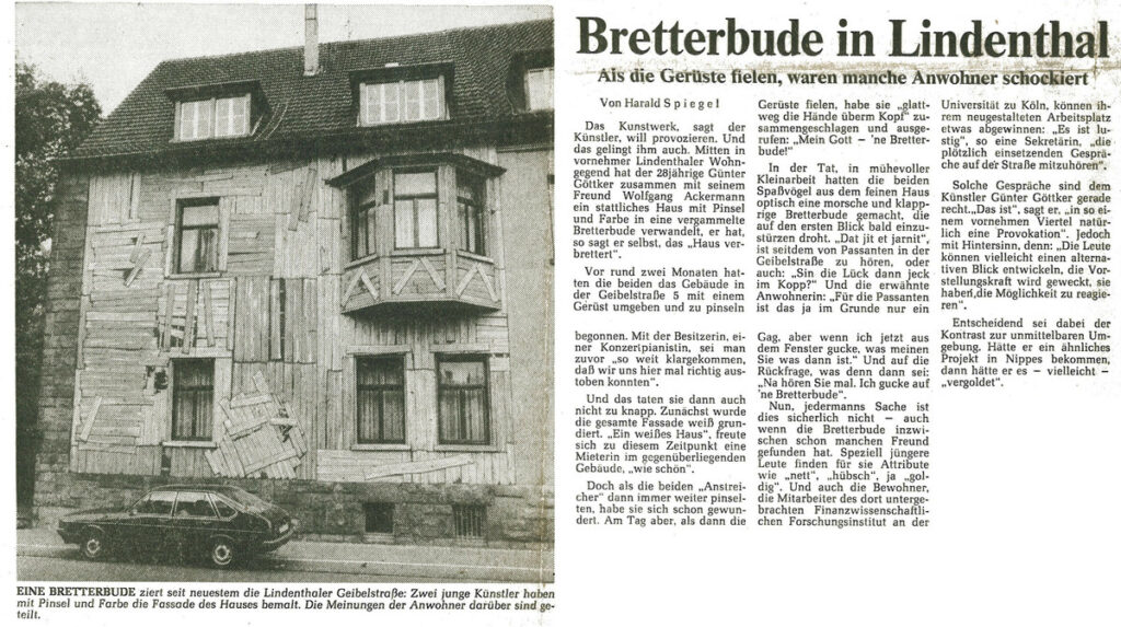 Artikel im Kölner Stadtanzeiger über Grete Wehmeyers Haus